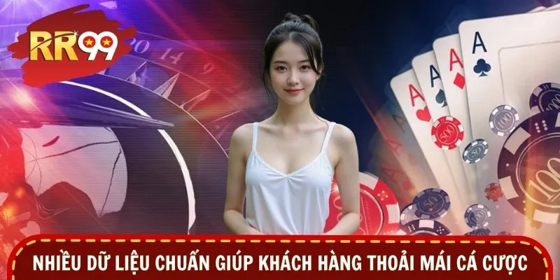 Nhiều dữ liệu chuẩn giúp khách hàng thoải mái cá cược